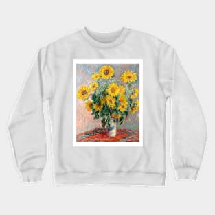 The famous Bouquet of Sunflowers still life painting (1881) Crewneck Sweatshirt